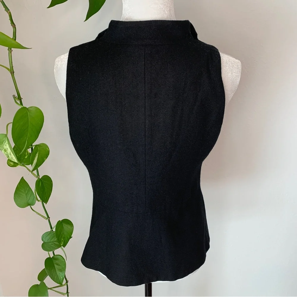 Anthropologie Tabitha Falling in Love wool ruffle vest size 6 - Picture 3 of 9
